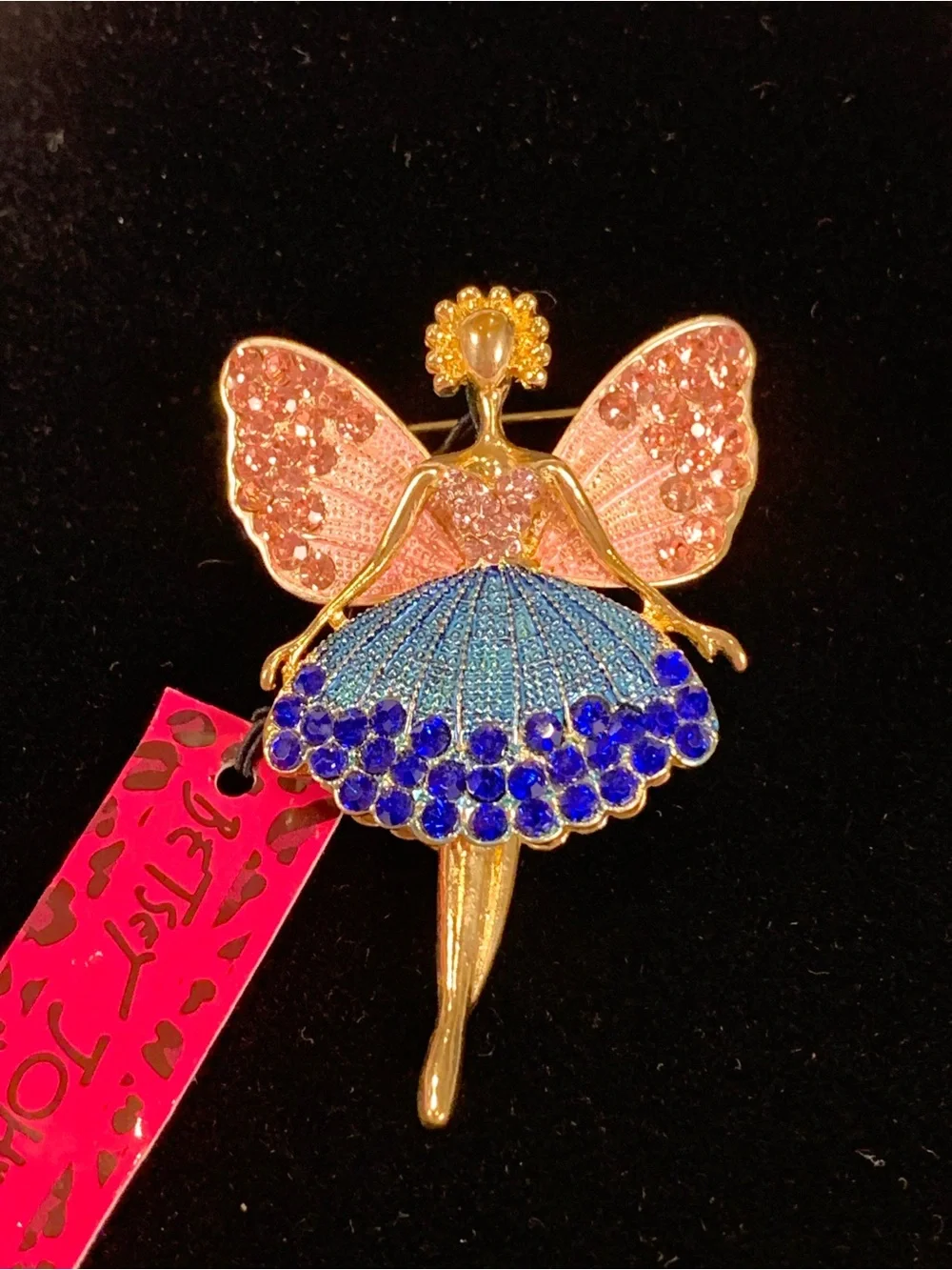 Betsey Johnson New with Tags Articulated Fairy Ballerina Brooch